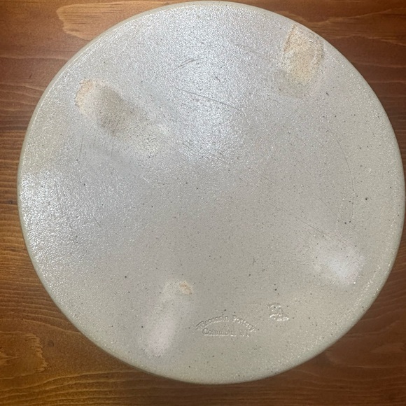 NWOB Wisconsin Pottery 6” Bowl Candleholder Ceramic Quatrefoil Maker’s Mark - Picture 3 of 9